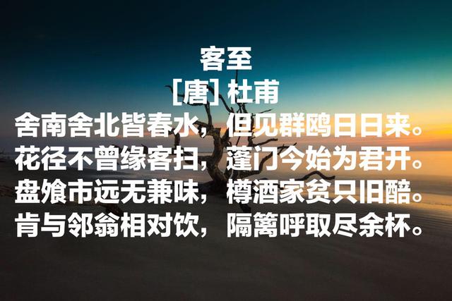 诗圣杜甫最脍炙人口的13首诗，句句经典，冠绝古今，你读过哪首？