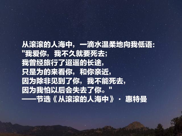 欣赏惠特曼这八首经典诗歌，每个字都饱含力量与热情，必读精品