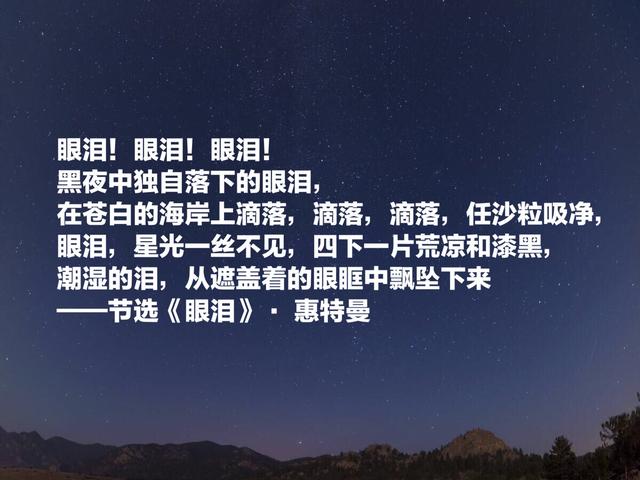 欣赏惠特曼这八首经典诗歌，每个字都饱含力量与热情，必读精品