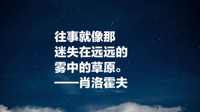 肖洛霍夫的《静静的顿河》，影响大批中国作家，这八句话太深刻了