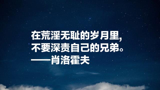 肖洛霍夫的《静静的顿河》，影响大批中国作家，这八句话太深刻了