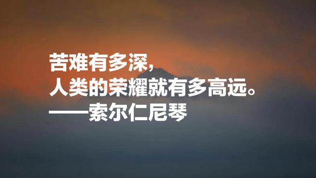 俄罗斯作家索尔仁尼琴名言，句句正义感十足，值得细细品读