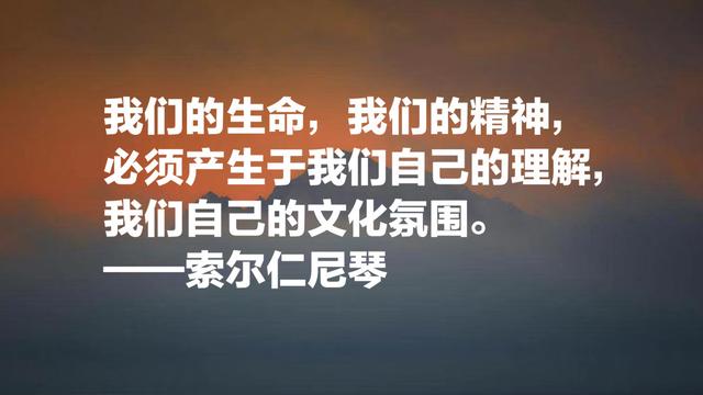 俄罗斯作家索尔仁尼琴名言，句句正义感十足，值得细细品读