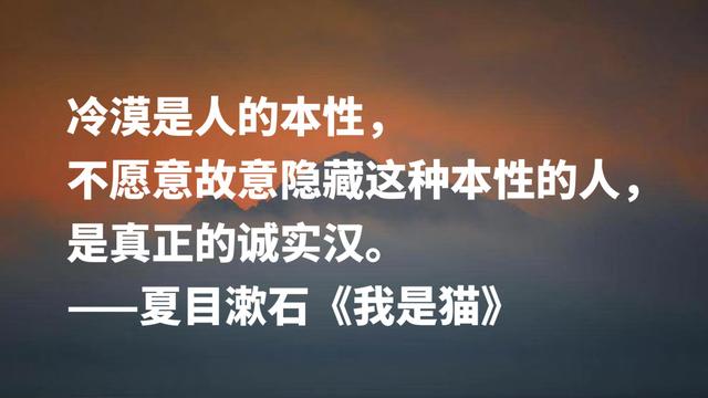 日本文学巨匠夏目漱石，代表作《我是猫》摘抄，句句轻快洒脱