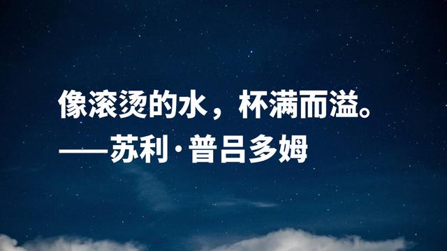 首届诺贝尔文学奖得主，因痴情终身未娶，这格言充满人生哲理