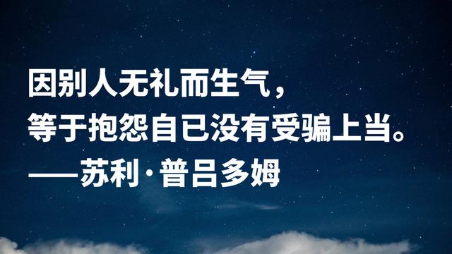 首届诺贝尔文学奖得主，因痴情终身未娶，这格言充满人生哲理