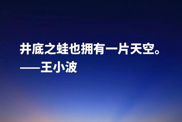 缅怀作家王小波，欣赏他笔下名言，朴素又超凡脱俗，魅力独特