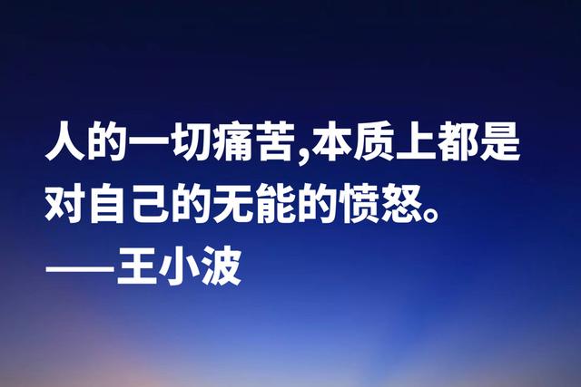 缅怀作家王小波，欣赏他笔下名言，朴素又超凡脱俗，魅力独特