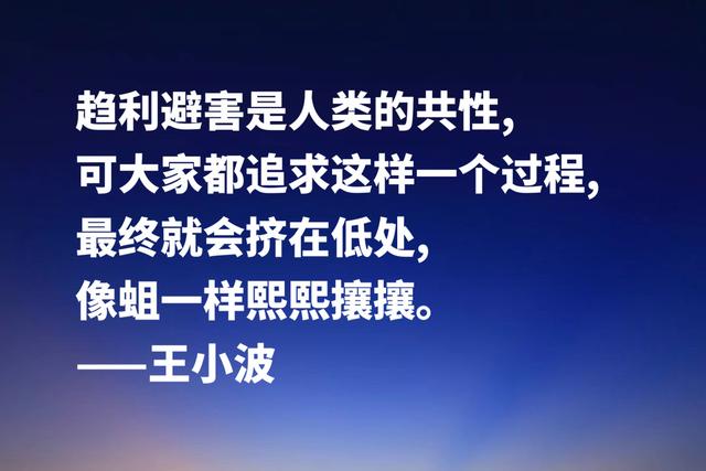 缅怀作家王小波，欣赏他笔下名言，朴素又超凡脱俗，魅力独特