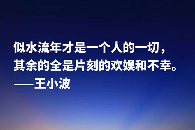 缅怀作家王小波，欣赏他笔下名言，朴素又超凡脱俗，魅力独特