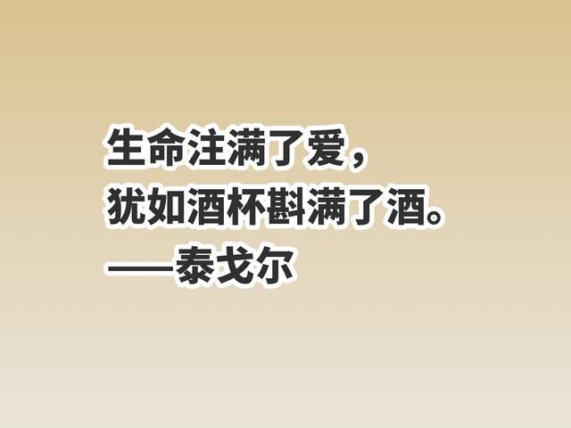 诗人和哲学家集聚一身，泰戈尔格言，暗含哲理，读懂参透人生