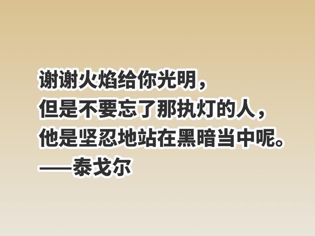 诗人和哲学家集聚一身，泰戈尔格言，暗含哲理，读懂参透人生