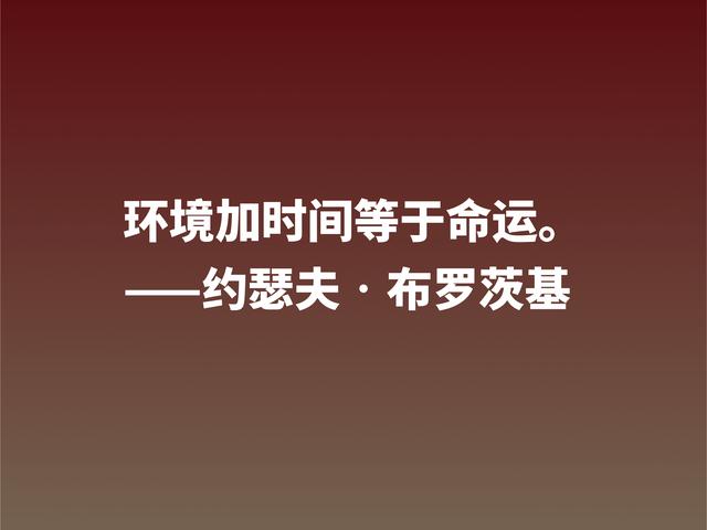 太精辟了！深悟诗人布罗斯基这格言，句句深入人心，值得借鉴