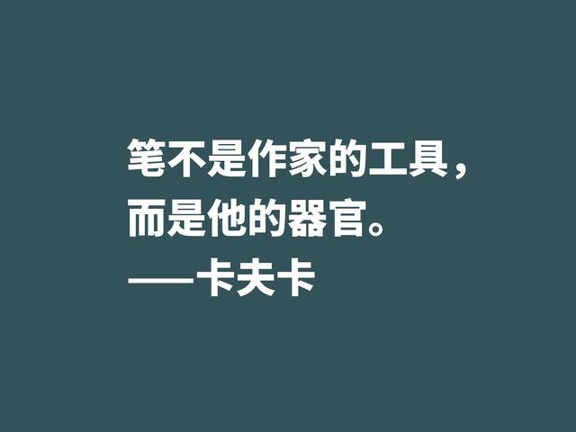 震惊世界文坛的大作家，欣赏卡夫卡格言，走进作家的精神世界