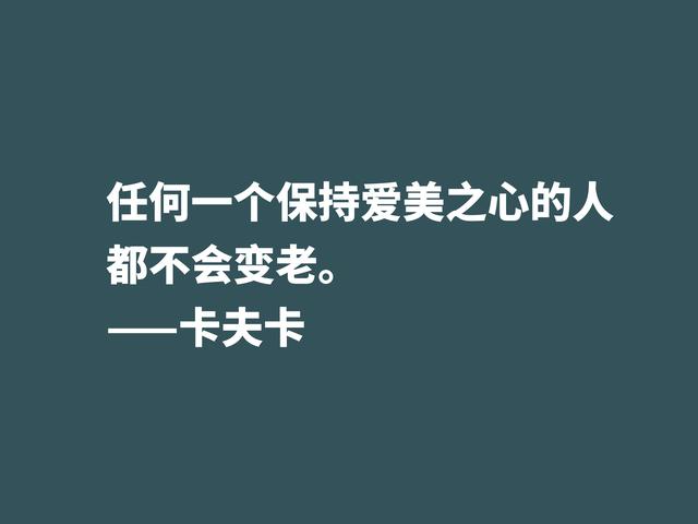 震惊世界文坛的大作家，欣赏卡夫卡格言，走进作家的精神世界