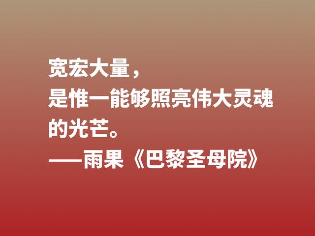 伟大的长篇小说，《巴黎圣母院》格言，告诉世人美与丑的内涵