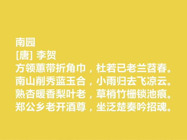 唐朝浪漫主义诗人代表，李贺俊俏浪漫的诗作，细品后耐人寻味