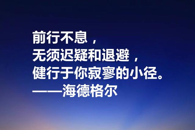 最具诗人气质的哲学家，海德格尔格言，透露着人生哲理与诗意