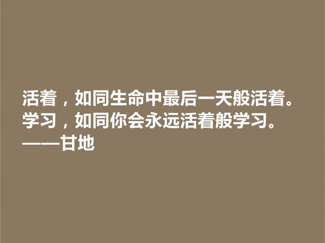 爱因斯坦心中最高明的政治家，甘地这格言，散发着浓厚的哲理