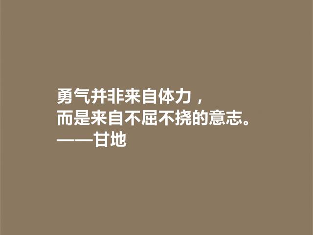 爱因斯坦心中最高明的政治家，甘地这格言，散发着浓厚的哲理