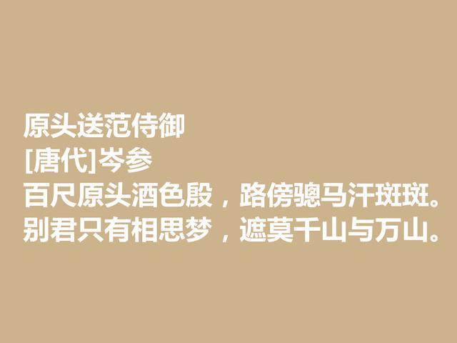 最爱岑参边塞诗，他的诗作，体现祖国边疆独特风情，值得品读