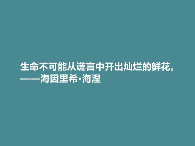 德国抒情诗人海涅佳话，思想深厚，爱情佳话尤其唯美