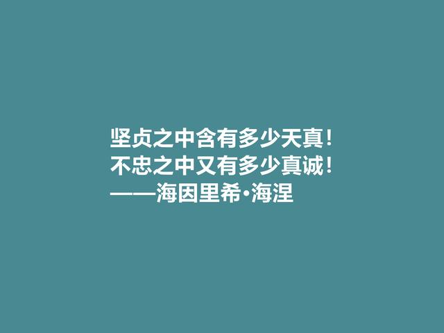 德国抒情诗人海涅佳话，思想深厚，爱情佳话尤其唯美