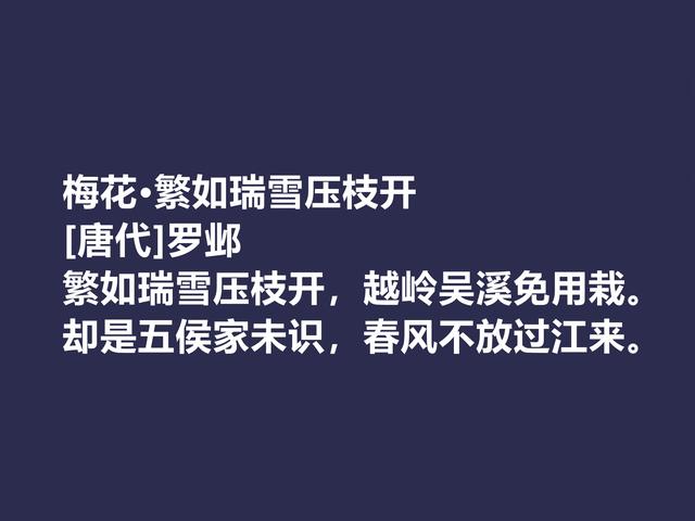 晚唐著名诗人，罗邺的诗被严重埋没，他这七律诗，魅力真独到