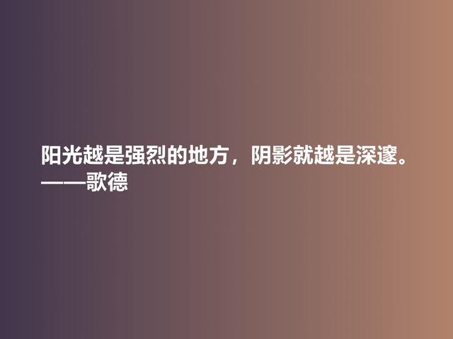 伟大的西方诗人，抒情诗绝美，歌德美言，暗含浓烈的人生真谛