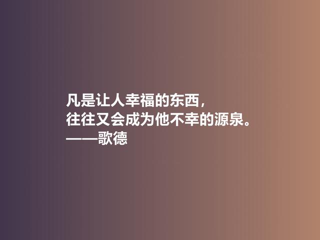 伟大的西方诗人，抒情诗绝美，歌德美言，暗含浓烈的人生真谛