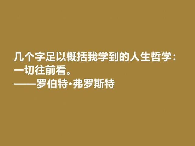 美国诗人罗伯特·弗罗斯特佳话，景物唯美道理深刻，启迪人生