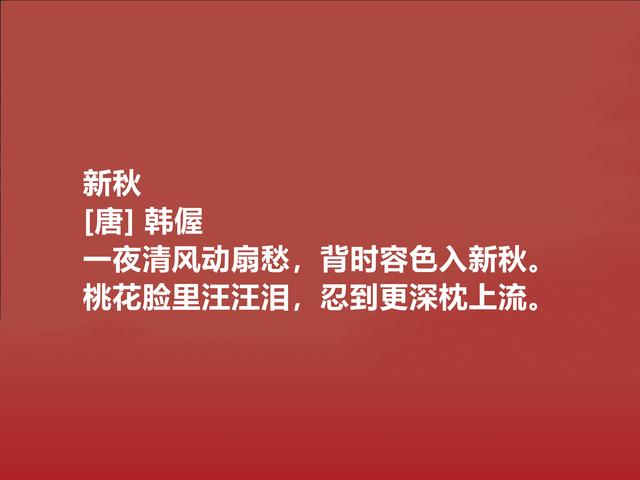 晚唐著名诗人，却备受轻视，韩偓诗忧国情怀浓重，你觉得呢？