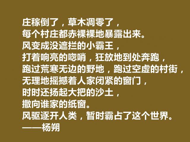 我国近代散文名家，杨朔八句诗化格言，多姿多彩，妙不可言