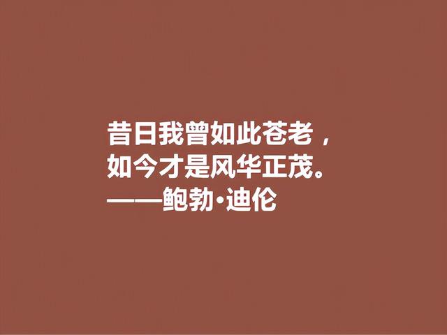 他是艺术家又是伟大的诗人，鲍勃·迪伦格言，犀利又极具哲理