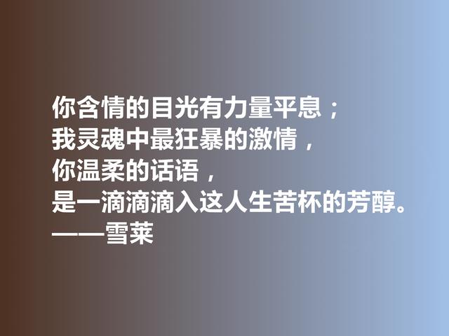 浪漫主义诗人代表，雪莱这诗，唯美又犀利，还极具警示的作用