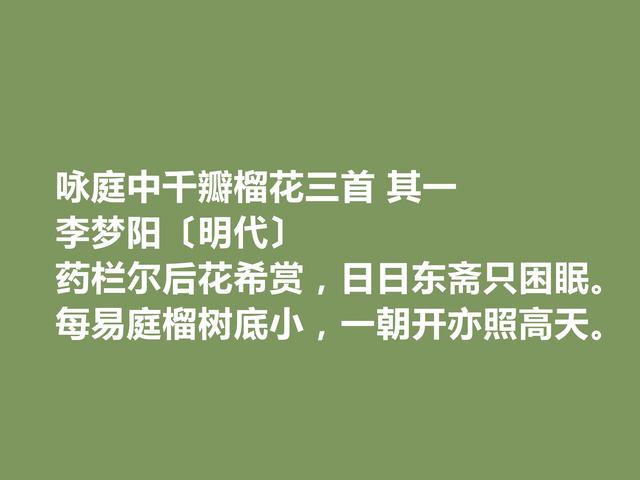 明朝诗坛复古派领袖，李梦阳诗，情与理兼顾，又极具现实意义