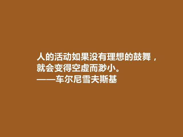 俄国哲学家和作家，车尔尼雪夫斯基话，极具哲学意义