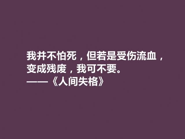 日本作家太宰治，代表作《人间失格》格言，读懂能够启迪人生