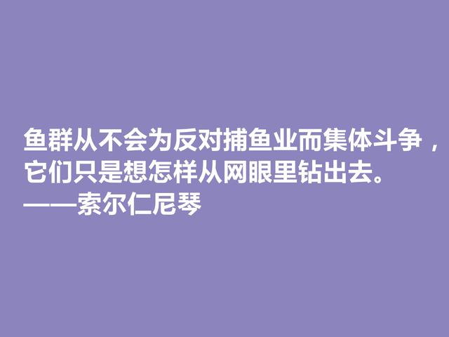 膜拜！伟大的索尔仁尼琴，伟大的人格与作品，他这格言真犀利