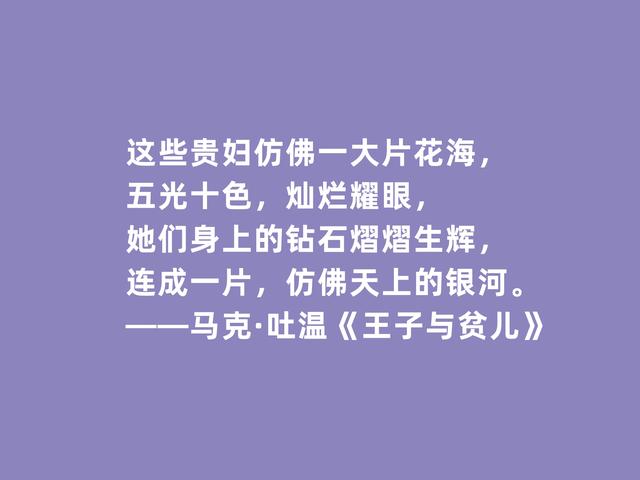 美国作家马克·吐温，代表作《王子与贫儿》格言，犀利又透彻