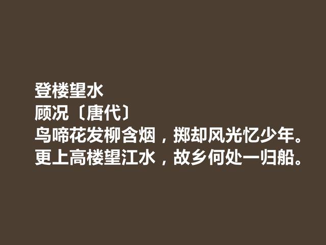 盛唐与中唐之间，顾况地位显赫，他这诗，雅俗共赏，绮丽瑰怪