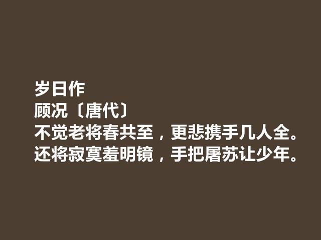 盛唐与中唐之间，顾况地位显赫，他这诗，雅俗共赏，绮丽瑰怪