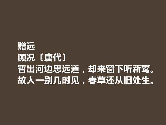 盛唐与中唐之间，顾况地位显赫，他这诗，雅俗共赏，绮丽瑰怪