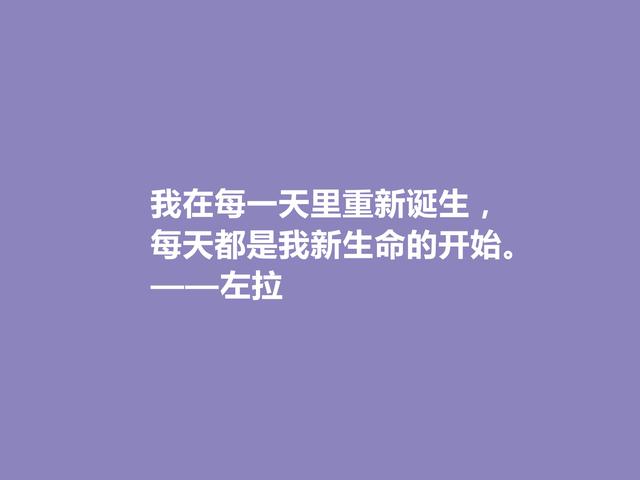 法国自然主义作家，左拉格言，崇尚真理与正义，极具现实意义