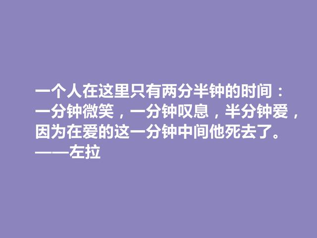 法国自然主义作家，左拉格言，崇尚真理与正义，极具现实意义