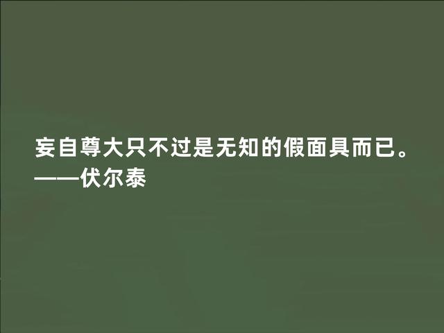 法国著名思想家，伏尔泰这至理格言，彰显人生真谛