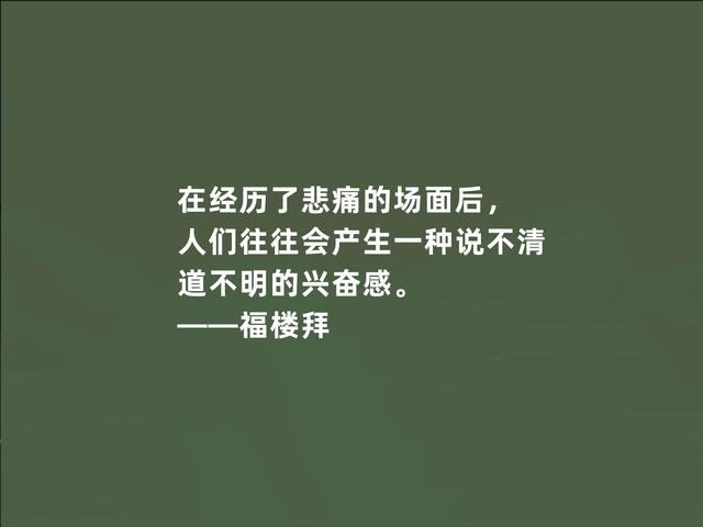 法国文坛巨匠，福楼拜格言，充满真实感，又凸显现实主义特色