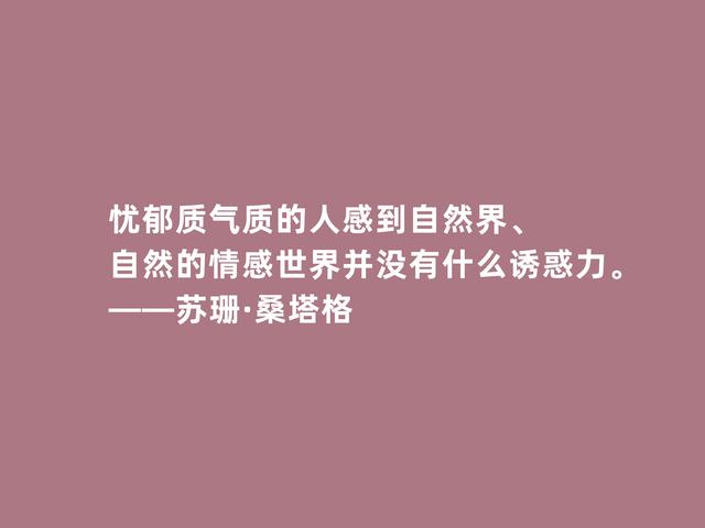 美国传奇女作家，苏珊·桑塔格格言，内涵深刻，观点太犀利了