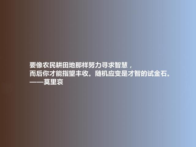 法国喜剧大师，莫里哀格言，幽默诙谐，又极具讽刺意味