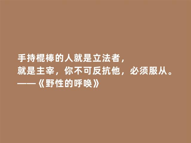 美国作家杰克·伦敦，小说《野性的呼唤》话，生态意识真深刻